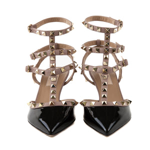 Rockstud 65 Heels Black and Creme