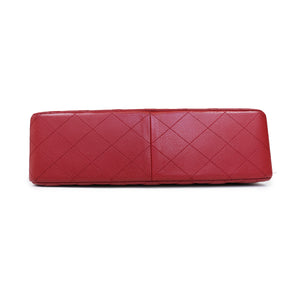 Single Flap Caviar Jumbo in Red