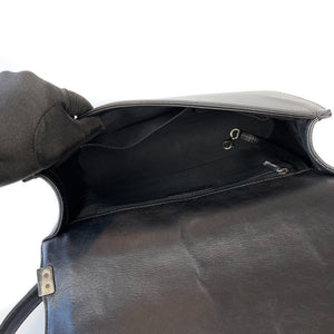 Large Black Le Boy Quilted Calfskin Leather