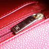 Single Flap Caviar Jumbo in Red