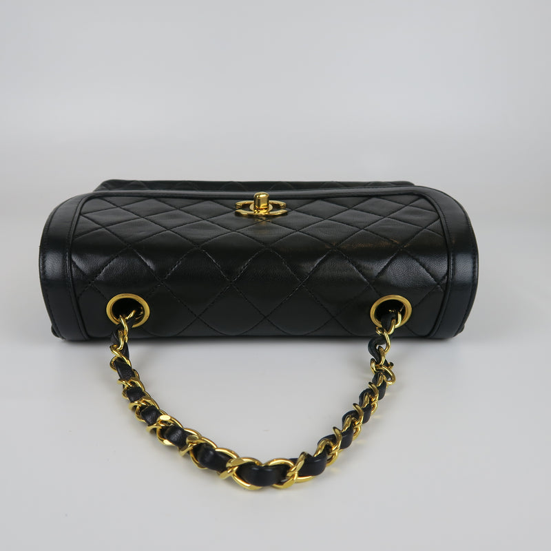 Small Timeless Diana Flap Black Lambskin 24k GHW