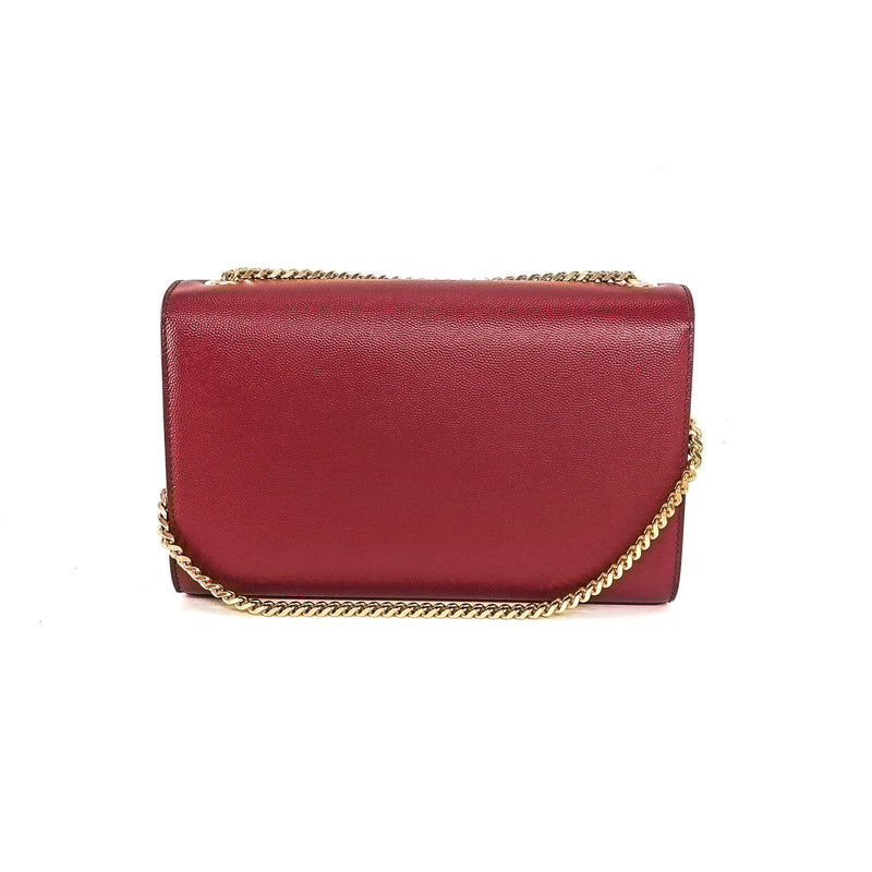 Classic Monogram Kate in Deep Red Grain Leather GHW