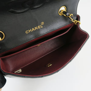 Small Timeless Diana Flap Black Lambskin 24k GHW