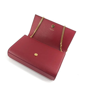 Classic Monogram Kate in Deep Red Grain Leather GHW