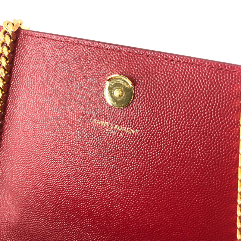 Classic Monogram Kate in Deep Red Grain Leather GHW