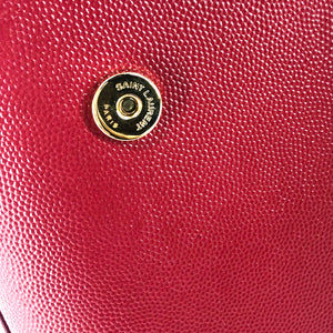 Classic Monogram Kate in Deep Red Grain Leather GHW