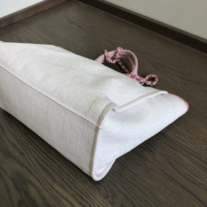 Deauville Large Pink Canvas Tote Bag with SHW