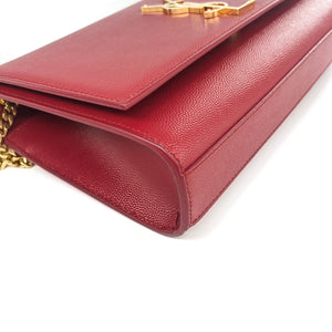 Classic Monogram Kate in Deep Red Grain Leather GHW