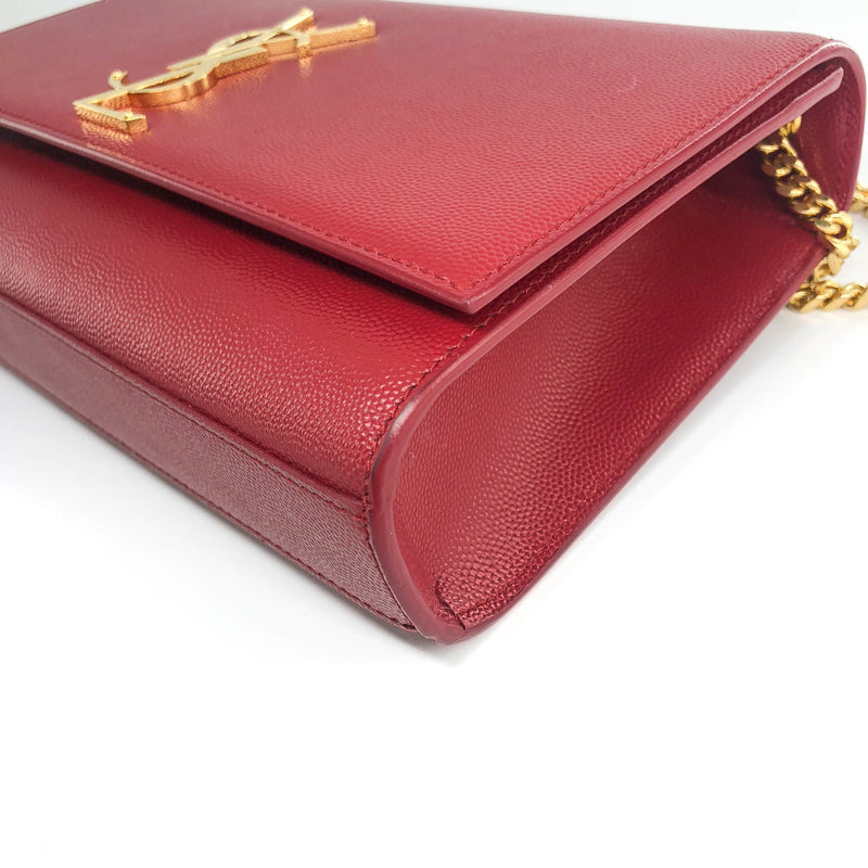 Classic Monogram Kate in Deep Red Grain Leather GHW