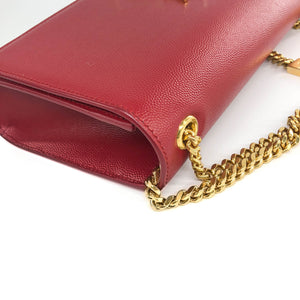 Classic Monogram Kate in Deep Red Grain Leather GHW