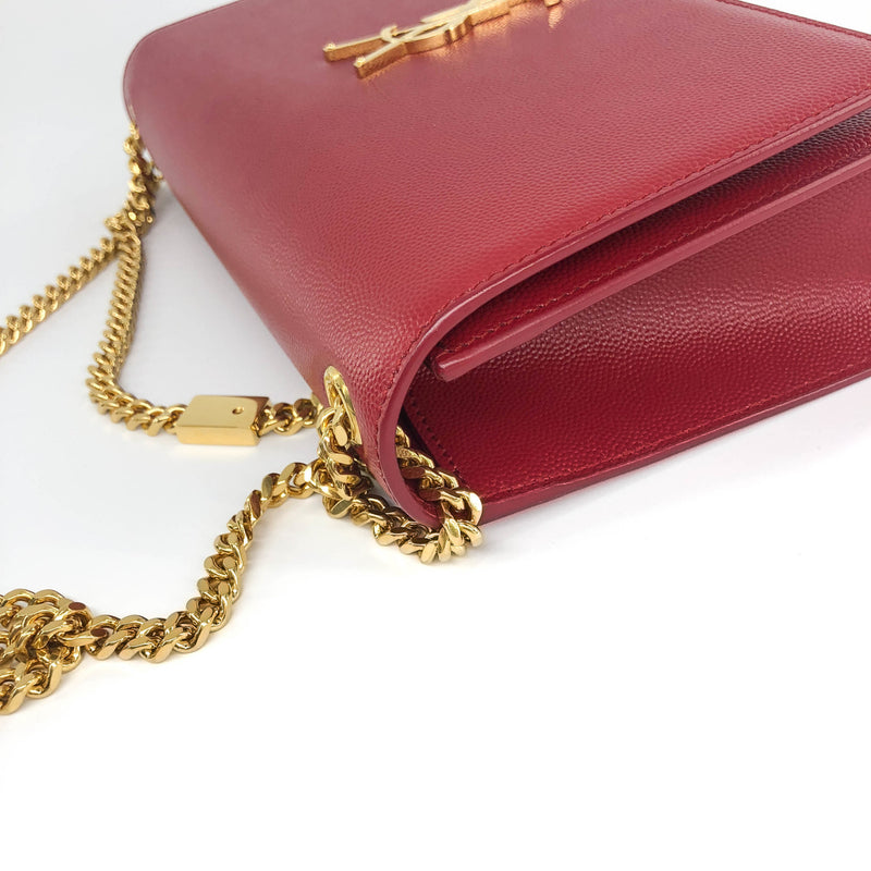 Classic Monogram Kate in Deep Red Grain Leather GHW