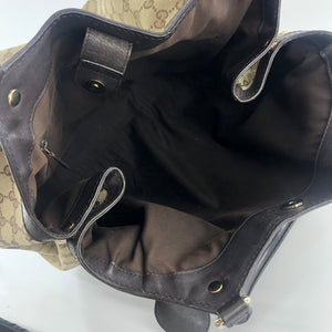 Brown GG Supreme Canvas & Leather Sukey Tote Bag