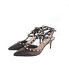Rockstuds 65 Heels Brown with Turquoise Stones