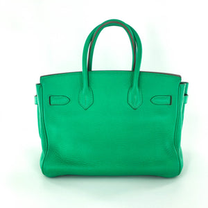 Birkin 30 Menthe Clemence GHW