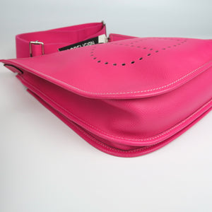 Rose Tyrien Epsom Leather Evelyn III PM Bag