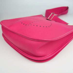 Rose Tyrien Epsom Leather Evelyn III PM Bag