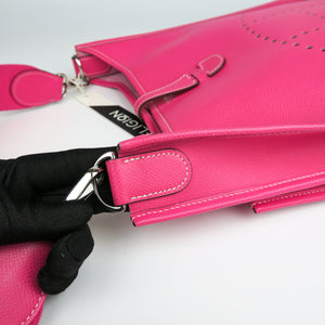 Rose Tyrien Epsom Leather Evelyn III PM Bag