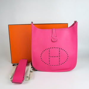 Rose Tyrien Epsom Leather Evelyn III PM Bag