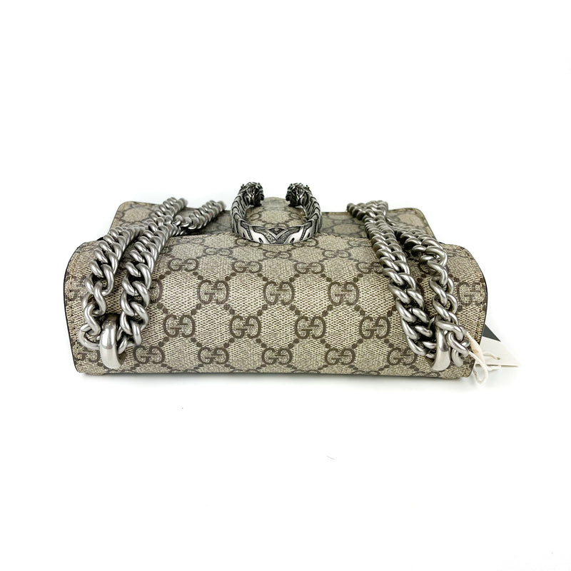 Dionysus GG Supreme Mini Shoulder Bag with black interior