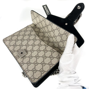 Dionysus GG Supreme Mini Shoulder Bag with black interior