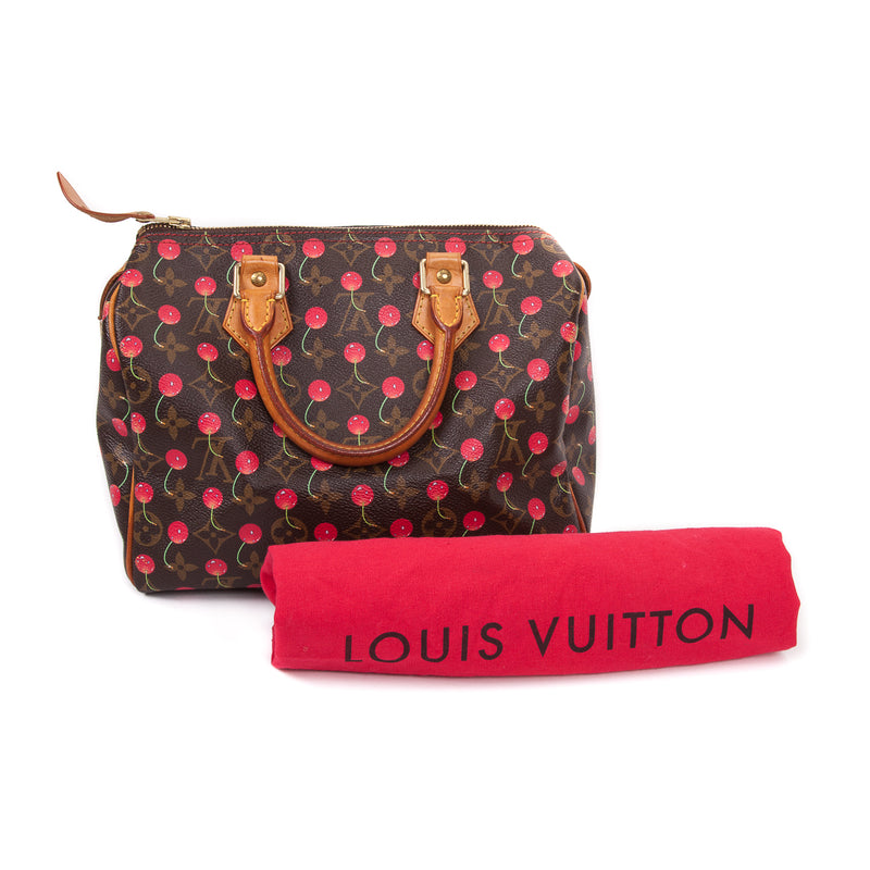 Louis Vuitton Monogram Canvas Limited Edition Cerise Speedy 25 Bag