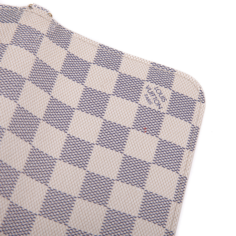 Insolite wallet in Damier Azur with GHW
