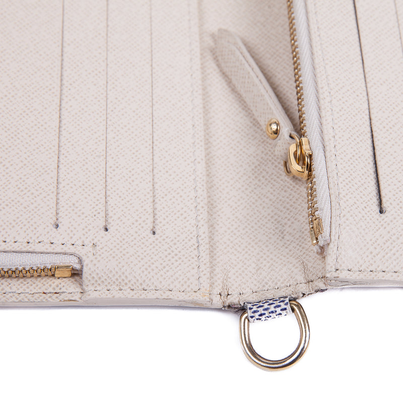 Insolite wallet in Damier Azur with GHW