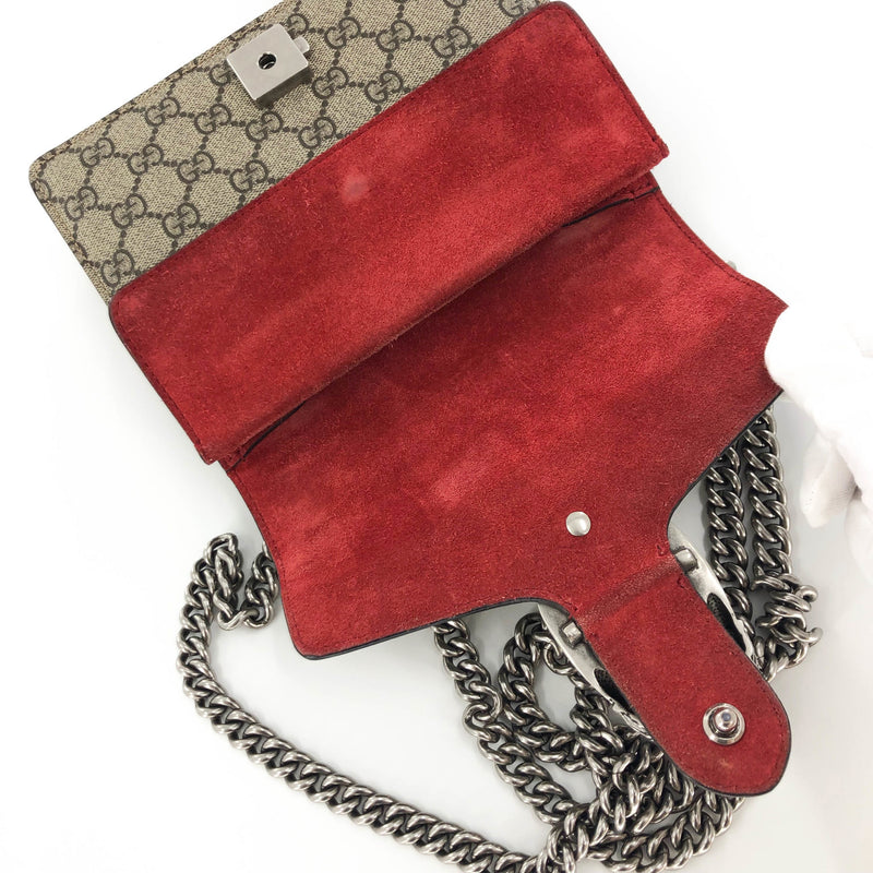 Dionysus GG Mini Shoulder Bag with Red Detail