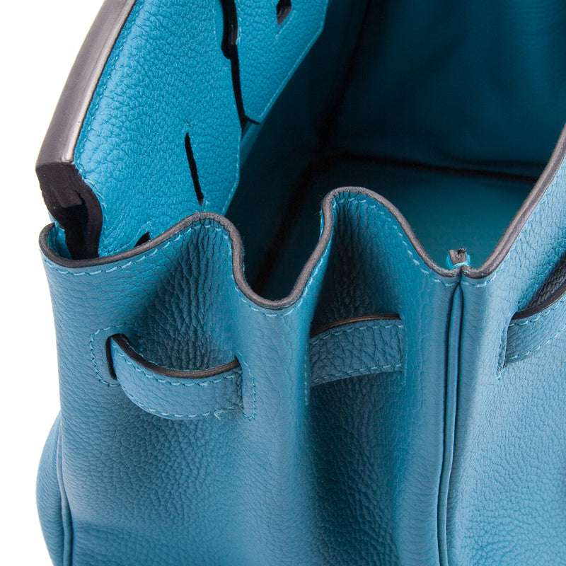 Birkin 35 in Turquoise Togo Leather