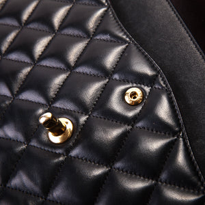 Classic Double Flap Lambskin Jumbo Black with GHW