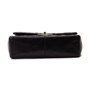 Classic Double Flap Lambskin Jumbo Black with GHW