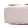 Single Flap Caviar Jumbo in Light Beige w/ Silver Hardware