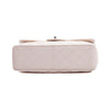 Single Flap Caviar Jumbo in Light Beige w/ Silver Hardware