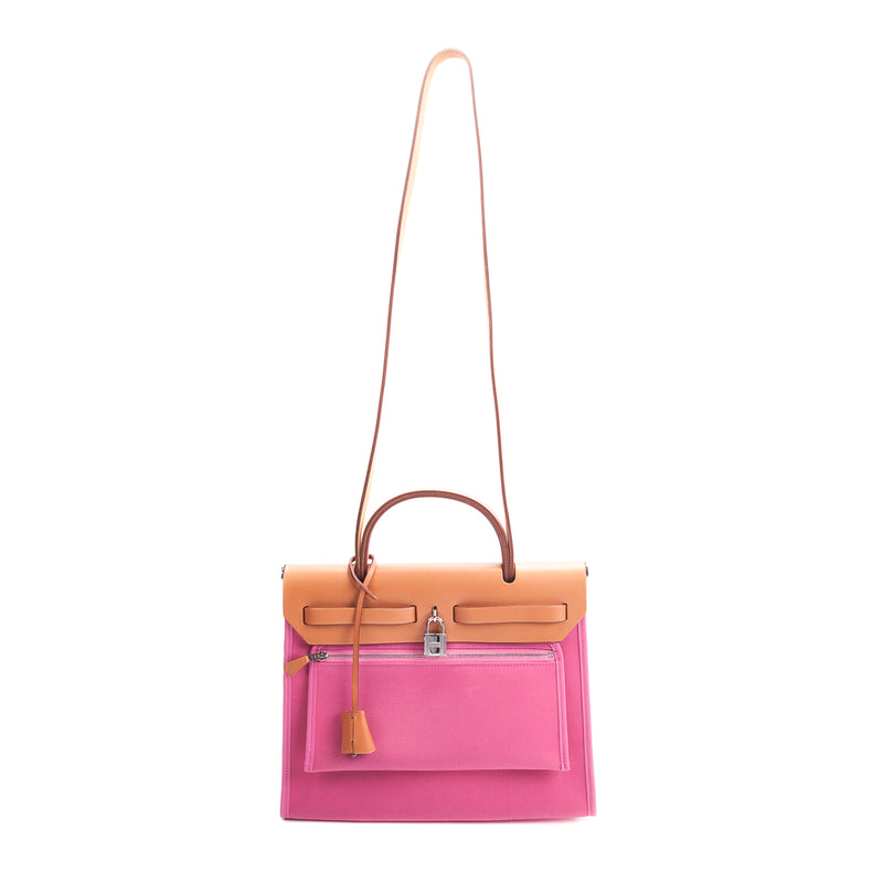HerBag PM Top Handle in Pink Canvas