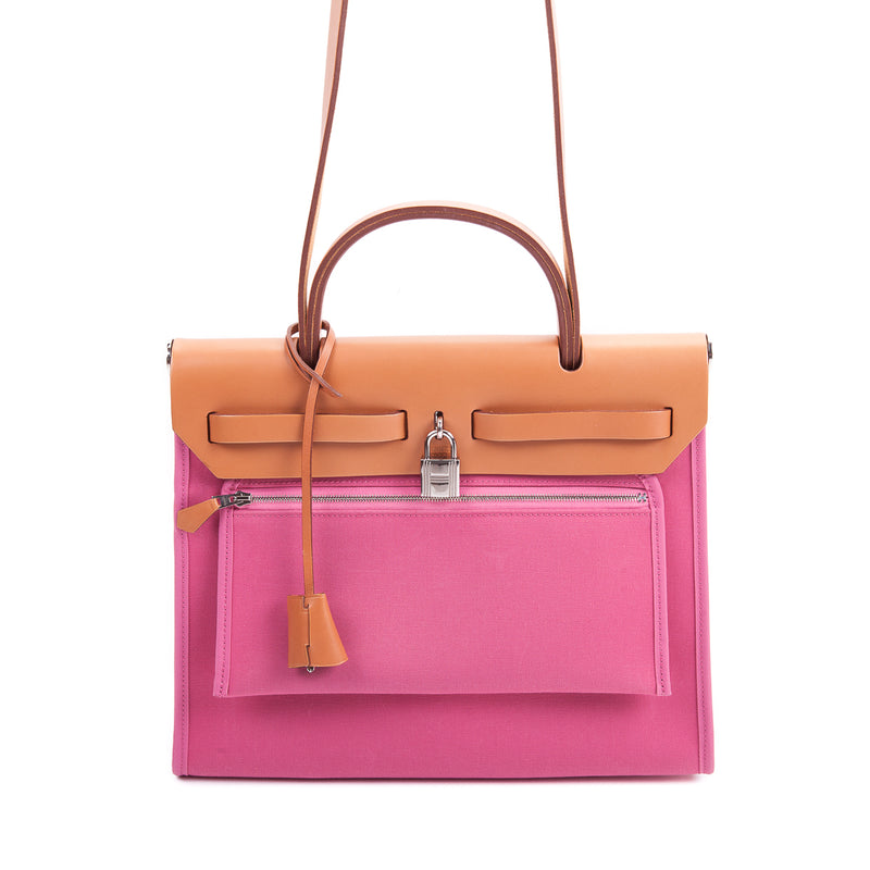 HerBag PM Top Handle in Pink Canvas