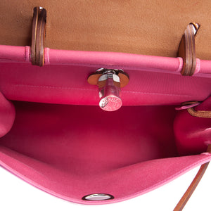 HerBag PM Top Handle in Pink Canvas
