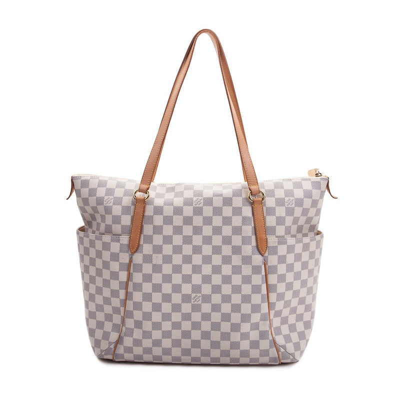 Authentic Louis Vuitton Damier Ebene Canvas Totally mm Shoulder Bag