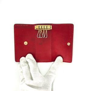 Monogram Red Vernis Multicles 4 Key Holder