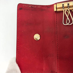 Monogram Red Vernis Multicles 4 Key Holder