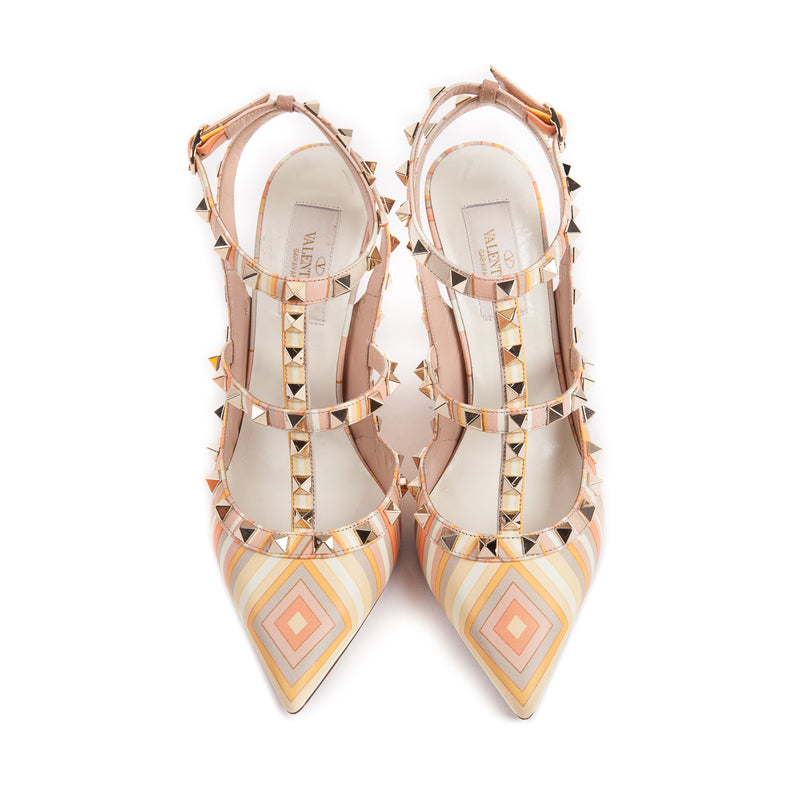 Pattern Rockstuds in Peach