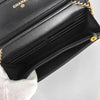 Boy Wallet on Chain in Black Quilted Lambskin