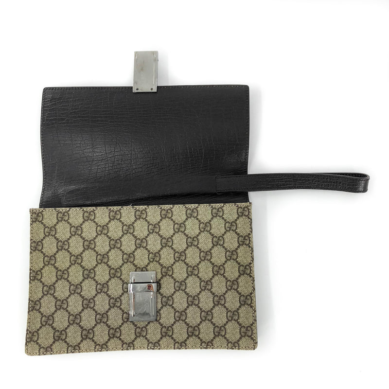 Vintage GG Monogram Clutch with Retractable Strap