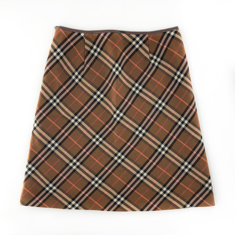 Blue Label Trapezoid Skirt in Nova Plaid