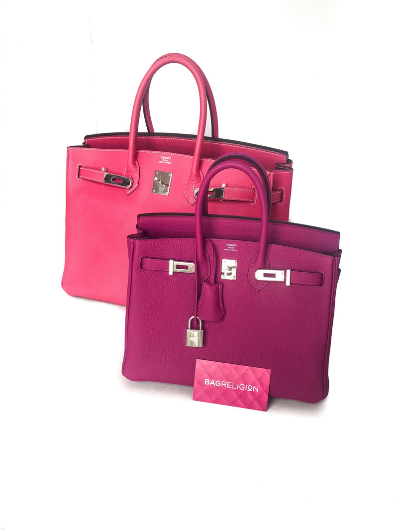 Hermès Birkin 25 in Pink  Birkin 25, Hermes birkin 25, Togo leather