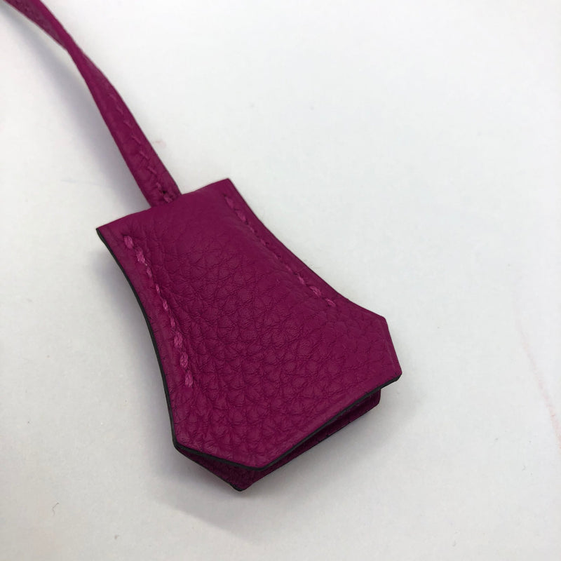 Birkin 25 in Rouge Pourpre Togo Leather with Palladium Hardware