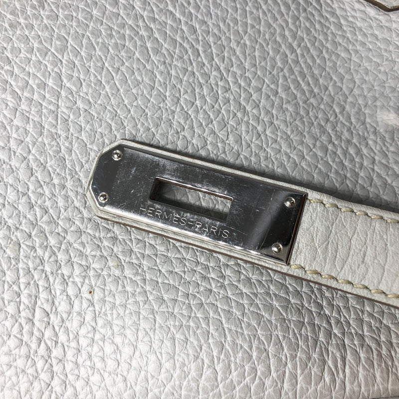 Hermes Birkin 35 Gris Perle Clemence Palladium Hardware #Q - Vendome Monte  Carlo