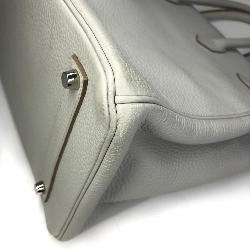 Birkin 35 Gris Perle Clemence Leather with Palladium Hardware