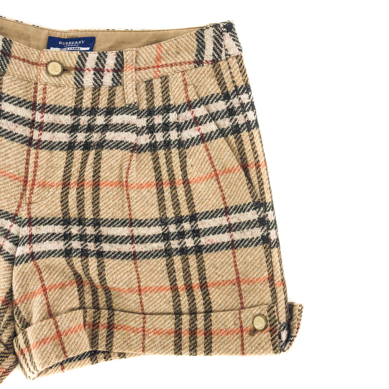 Vintage Burberry Blue Label Plaid Shorts (size 28)