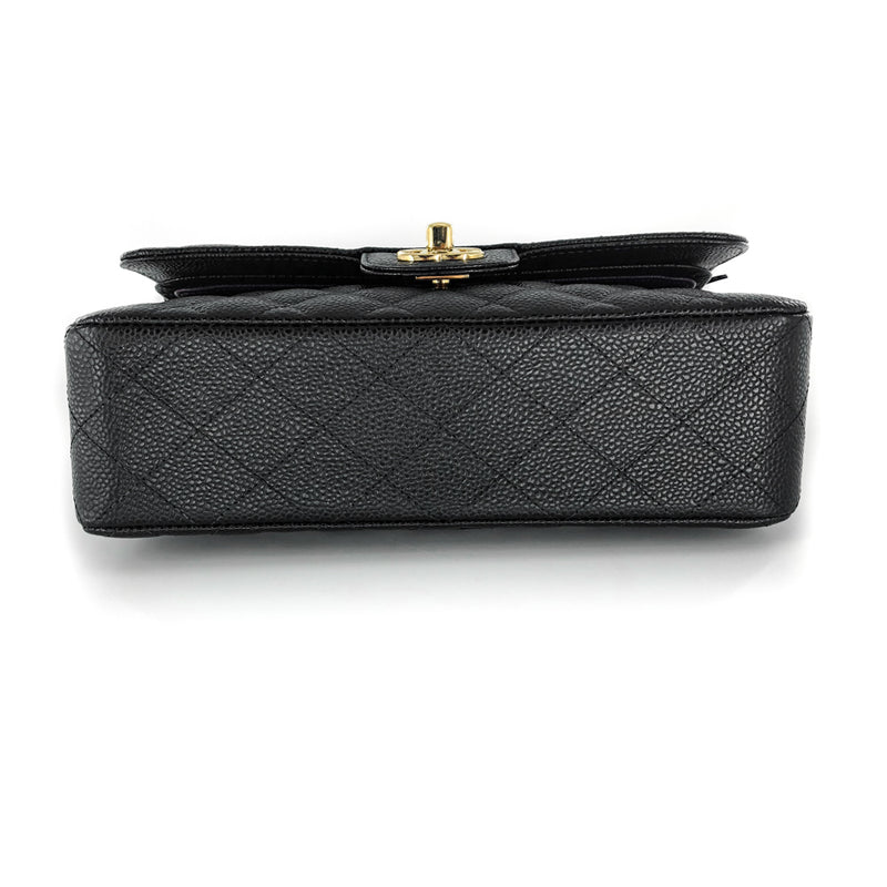 Small Caviar Double Flap GHW