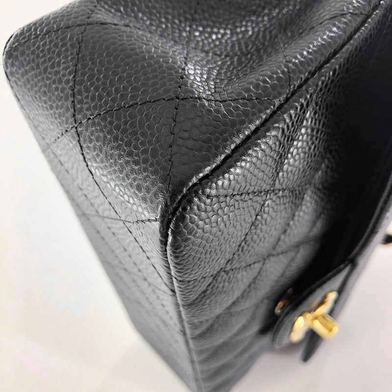 Small Caviar Double Flap GHW